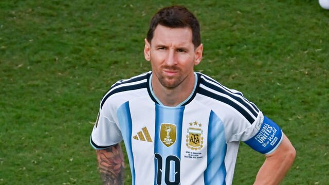 Lionel Messi of Argentina is pictured after the 2026 World Cup final between Spain and Argentina at the New York-New Jersey stadium in East Rutherford, New Jersey, on July 19, 2026.