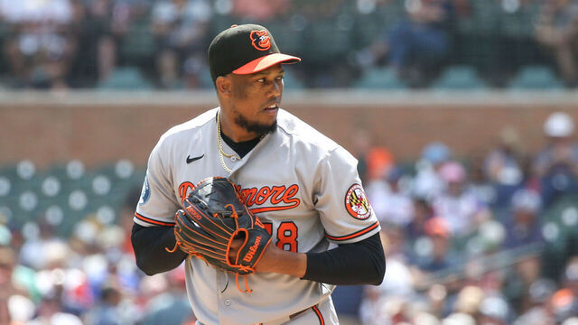 DETROIT, MI - JULY 29: Baltimore Orioles relief pitcher Yennier Cano (78) pitches during a regular season Major League Baseball game between the Baltimore Orioles and the Detroit Tigers on July 29, 2026 at Comerica Park in Detroit, Michigan.