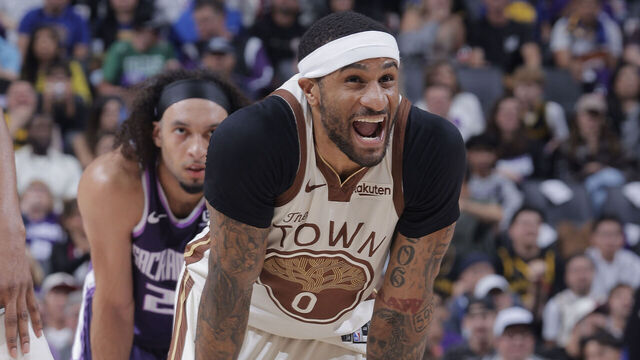 SACRAMENTO, CA - APRIL 10: Gary Payton II #0 of the Golden State Warriors looks on during the game against the Sacramento Kings on April 10, 2026 at Golden 1 Center in Sacramento, California. NOTE TO USER: User expressly acknowledges and agrees that, by downloading and or using this photograph, User is consenting to the terms and conditions of the Getty Images Agreement. Mandatory Copyright Notice: Copyright 2026 NBAE