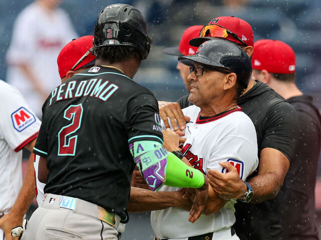 Photo: thescore.com Guardians and Diamondbacks Benches Clear Over Bunt During Perfect Game Bid