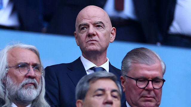 BUDAPEST, HUNGARY - MAY 30: FIFA President Gianni Infantino looks on during the UEFA Champions League Final 2026 match between Paris Saint-Germain and Arsenal FC at Puskas Arena on May 30, 2026 in Budapest, Hungary.
