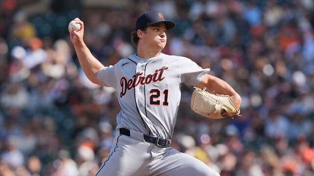SAN FRANCISCO, CA - AUGUST 08: Jackson Jobe #21 of the Detroit Tigers pitches during the game between the Detroit Tigers and the San Francisco Giants at Oracle Park on Saturday, August 8, 2026 in San Francisco, California.