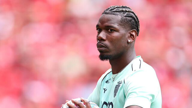 LIVERPOOL, ENGLAND - AUGUST 9: Paul Pogba of AS Monaco during the during the pre-season friendly match between Liverpool FC and AS Monaco at Anfield on August 9, 2026 in Liverpool, England.