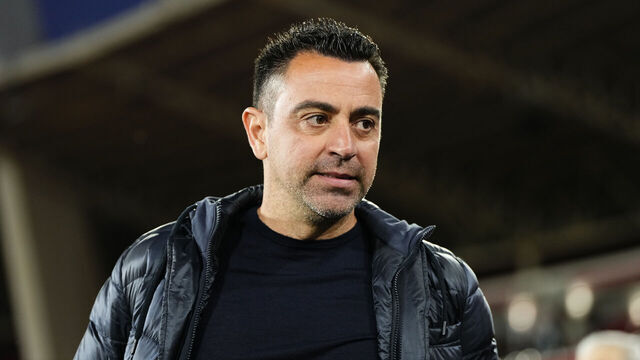 Xavi Hernandez head coach of Barcelona prior the LaLiga EA Sports match between UD Almeria and FC Barcelona at Juegos Mediterraneos on May 16, 2024 in Almeria, Spain.