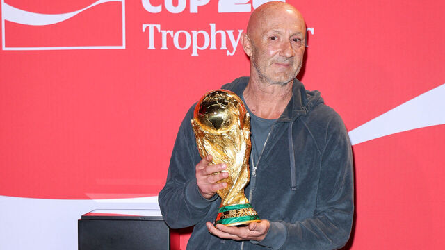 PARIS, FRANCE - FEBRUARY 10: Fabien Barthez attends the "FIFA World Cup™ Trophy Tour By Coca-Cola" Photocall at Adidas Home Of Sport on February 10, 2026 in Paris, France.