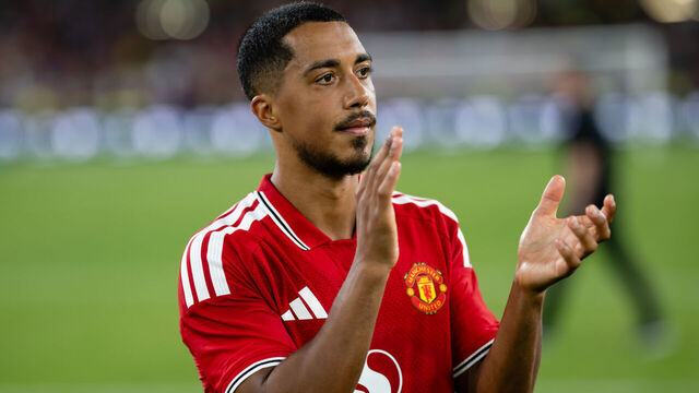 DUBLIN, IRELAND - AUGUST 12: Youri Tielemans of Manchester United walks off after the pre-season friendly match between Leeds United and Manchester United at Croke Park on August 12, 2026 in Dublin, Ireland.