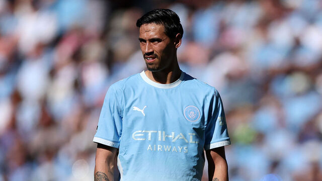 MANCHESTER, ENGLAND - MAY 24: Tijjani Reijnders of Manchester City during the Premier League match between Manchester City and Aston Villa at Etihad Stadium on May 24, 2026 in Manchester, England.