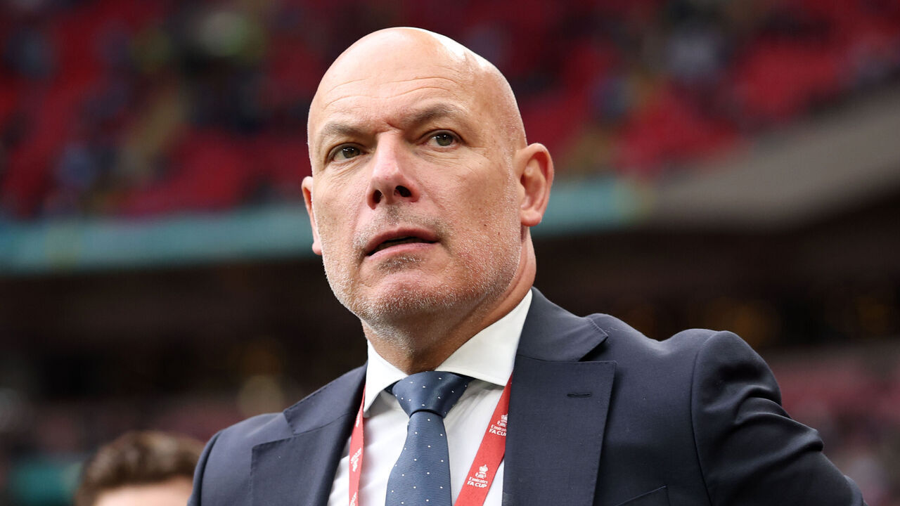 LONDON, ENGLAND - MAY 16: Howard Webb, Chief Refereeing Officer at Professional Game Match Officials Limited (PGMOL), looks on prior to the Emirates FA Cup Final match between Chelsea and Manchester City on May 16, 2026 in London, England.