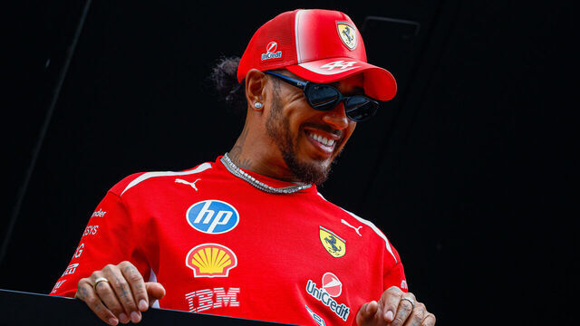 ZANDVOORT, NETHERLANDS - AUGUST 20: Lewis Hamilton of Great Britain and Scuderia Ferrari looks on during previews ahead of the F1 Grand Prix of Netherlands at Circuit Zandvoort on August 20, 2026 in Zandvoort, Netherlands.