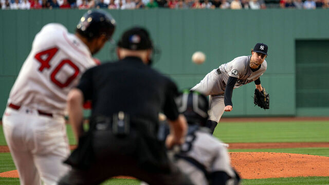 BOSTON, MA - JUNE 25: Cam Schlittler #31 of the New York Yankees pitches during the game between the New York Yankees and the Boston Red Sox at Fenway Park on Thursday, June 25, 2026 in Boston, Massachusetts.