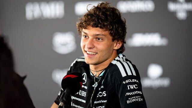 ZANDVOORT, NORTH HOLLAND, NETHERLANDS - 2026/08/20: Andrea Kimi Antonelli (ITA) (Mercedes-AMG Petronas F1 Team) at the press conference of the Formula 1 Heineken Dutch Grand Prix 2026 at the Circuit Zandvoort.