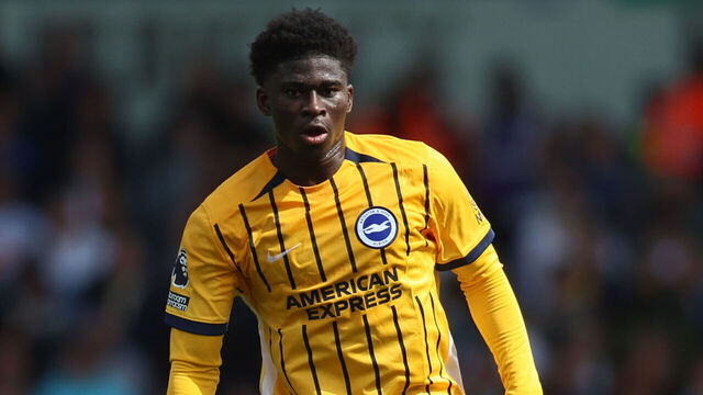 LEEDS, ENGLAND - MAY 17: Carlos Baleba of Brighton & Hove Albion during the Premier League match between Leeds United and Brighton & Hove Albion at Elland Road on May 17, 2026 in Leeds, England.