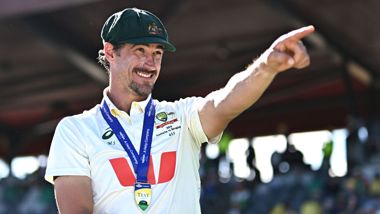 Starc bags 10 wickets as Australia thrashes Bangladesh in | theScore