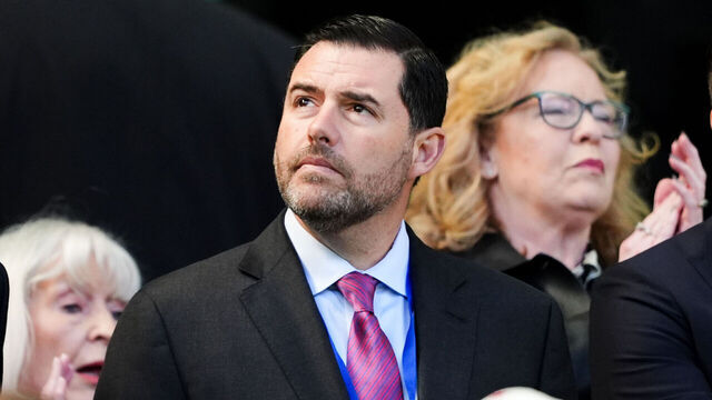 Jed York, principal owner and chief executive officer of the San Francisco 49ers at Celtic Park, Glasgow. Picture date: Sunday May 10, 2026.
