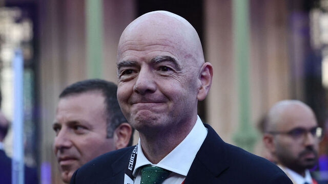 President of FIFA Gianni Infantino (2ndL) attends the closing ceremony of the Esports World Cup at the Grand Palais in Paris, France, on August 23, 2026.