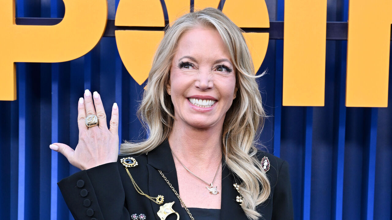 LOS ANGELES, CALIFORNIA - APRIL 15: Jeanie Buss attends the Los Angeles Premiere of Netflix's "Running Point" Season 2 at The Egyptian Theatre Hollywood on April 15, 2026 in Los Angeles, California.