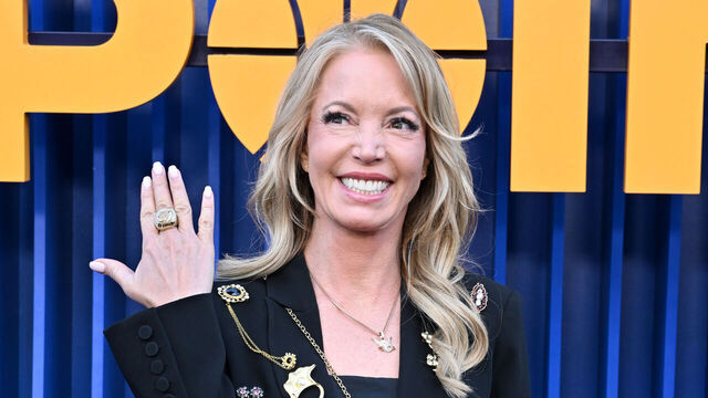 LOS ANGELES, CALIFORNIA - APRIL 15: Jeanie Buss attends the Los Angeles Premiere of Netflix's "Running Point" Season 2 at The Egyptian Theatre Hollywood on April 15, 2026 in Los Angeles, California.