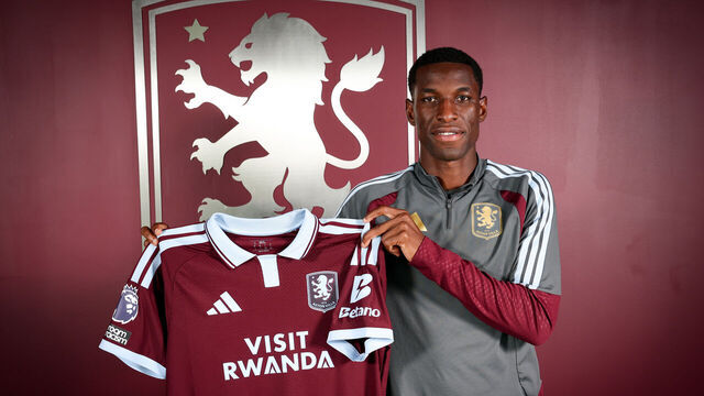 BIRMINGHAM, ENGLAND - AUGUST 28: Nicolas Jackson of Aston Villa poses for a picture at Bodymoor Heath training ground on August 28, 2026 in Birmingham, England.