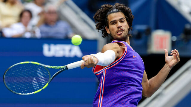 Carlos Alcaraz during US Open 2026 tennis tournament in New York, USA, on August 25, 2026