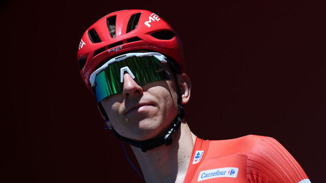 PUCOL, SPAIN - AUGUST 29: Tadej Pogacar of Slovenia and UAE Team Emirates XRG - Red Leader Jersey prior to the La Vuelta - 81st Tour of Spain 2026, Stage 8 a 171km stage from Pucol to Xeraco / #UCIWT / on August 29, 2026 in Pucol, Spain.
