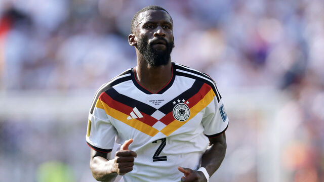 BOSTON, UNITED STATES - JUNE 29: Antonio Rudiger of Germany disappointed during the World Cup match between Germany v Paraguay at the Boston Stadium on June 29, 2026 in Boston United States