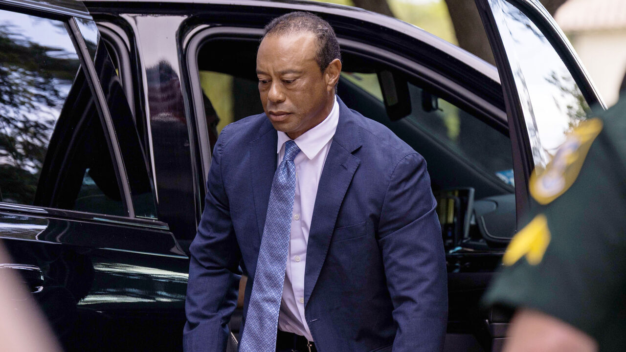 STUART, FLORIDA - SEPTEMBER 2: Tiger Woods attends a court hearing at Martin County Courthouse on September 2, 2026 in Stuart, Florida. Tiger Woods is expected to change his plea in the case over a DUI crash that occurred on March 27, 2026, on Jupiter Island in Martin County.