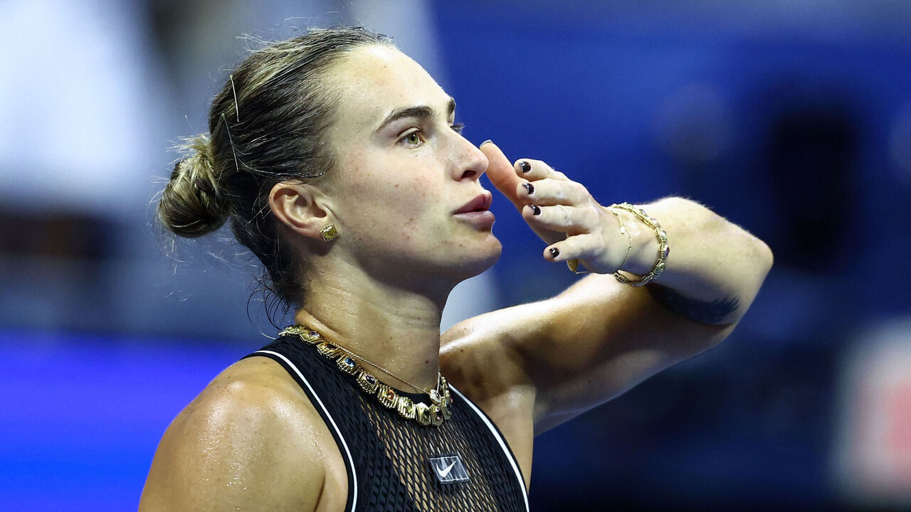Belarus's Aryna Sabalenka celebrates after defeating Russia's Polina Iatcenko during the women's singles second round tennis match on day four of the US Open tennis tournament at the USTA Billie Jean King National Tennis Center in New York City on September 2, 2026.
