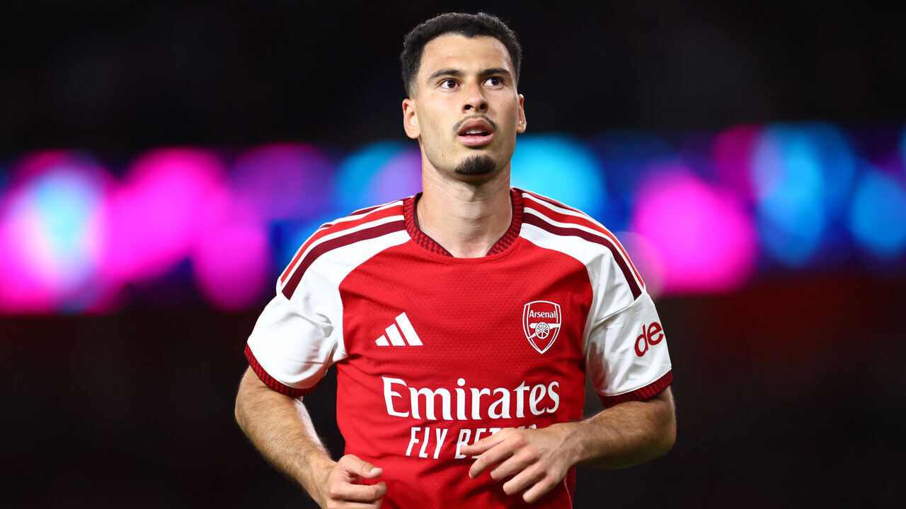 LONDON, ENGLAND - AUGUST 12: Gabriel Martinelli of Arsenal during the pre-season friendly match between Arsenal FC and Como 1907 at Emirates Stadium on August 12, 2026 in London, United Kingdom.