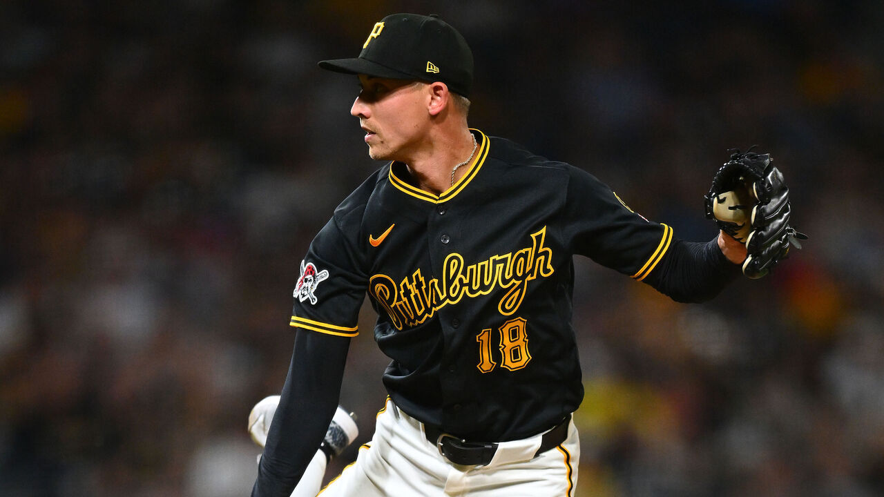 PITTSBURGH, PENNSYLVANIA - AUGUST 15: Luke Weaver #18 of the Pittsburgh Pirates in action during the game against the Boston Red Sox at PNC Park on August 15, 2026 in Pittsburgh, Pennsylvania.