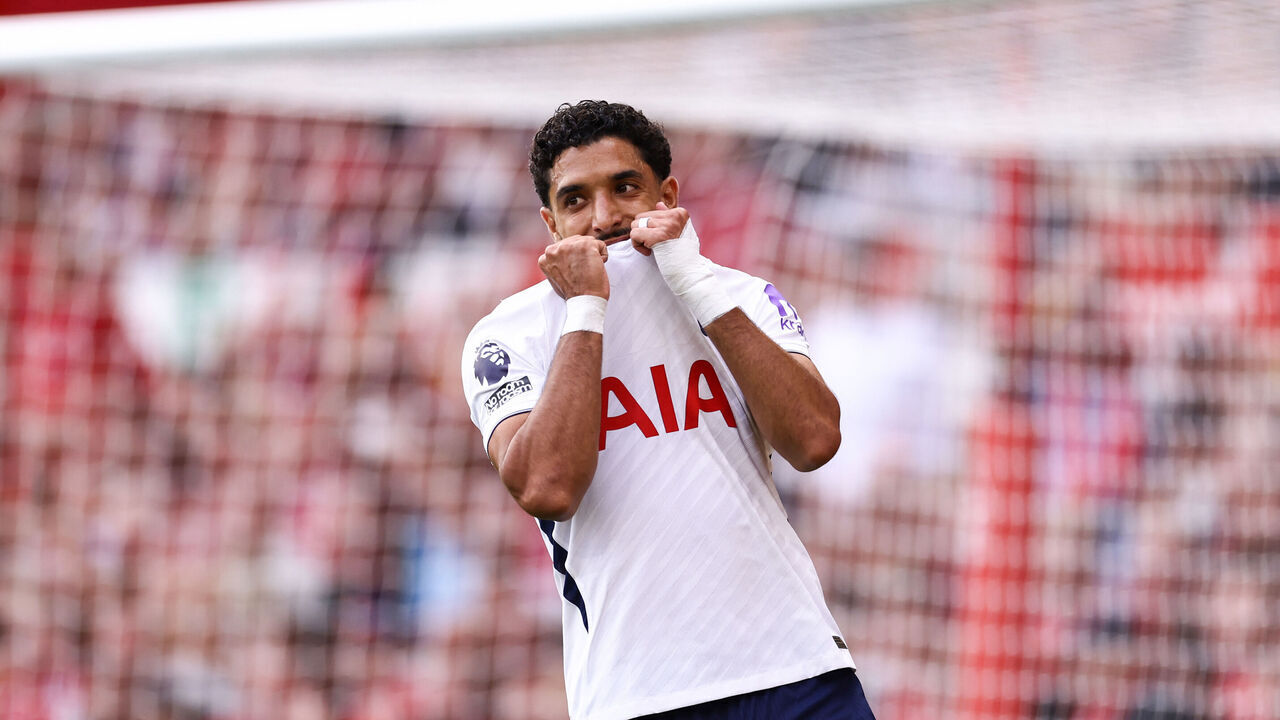 NOTTINGHAM, ENGLAND - SEPTEMBER 5: Omar Marmoush of Tottenham Hotspur during the Premier League 2026/27 match between Nottingham Forest FC and Tottenham Hotspur at City Ground on September 5, 2026 in Nottingham, United Kingdom.