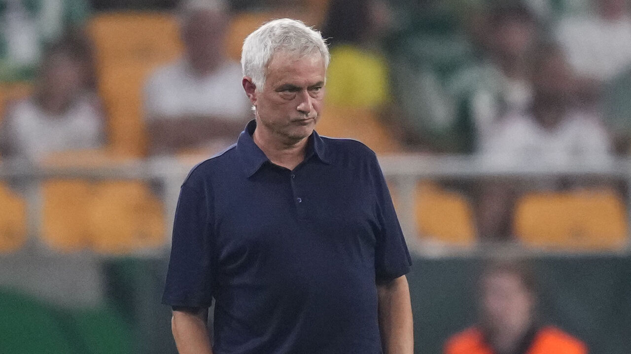 Jose Mourinho head coach of Real Madrid during the LaLiga EA Sports 2026/27 match between Real Betis Balompie and Real Madrid at Estadio La Cartuja on September 6, 2026 in Seville, Spain.