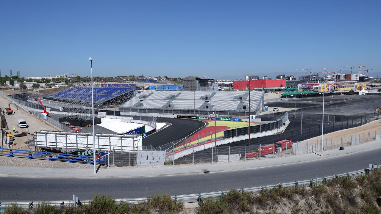 General view of the site of the new Madring Formula One circuit in Madrid, on September 2, 2026. The Madrid Formula 1 Grand Prix will take place on a semi-urban circuit from 11 to 13 September 2026.