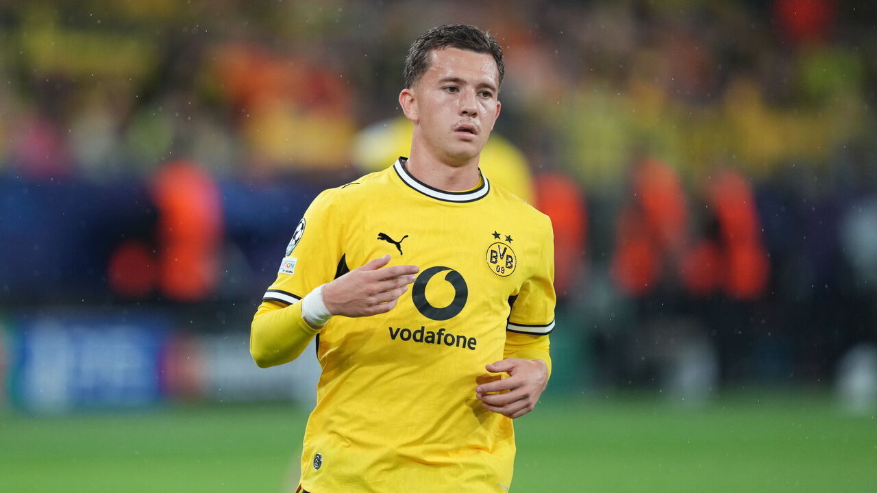 Konstantinos Karetsas during the champions league game between Borussia Dortmund and Villarreal at Signal Iduna Park on September 8, 2026 in Dortmund, Germany.