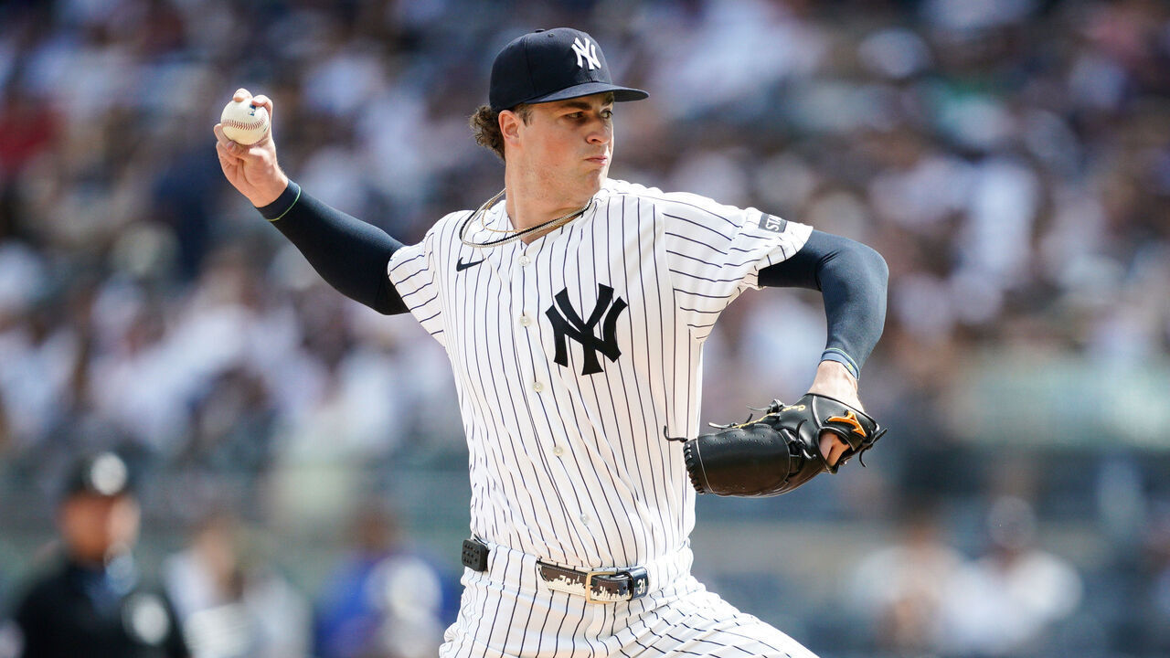 NEW YORK, NEW YORK - SEPTEMBER 13: Cam Schlittler #31 of the New York Yankees pitches in the first inning against the New York Mets at Yankee Stadium on September 13, 2026 in New York City.