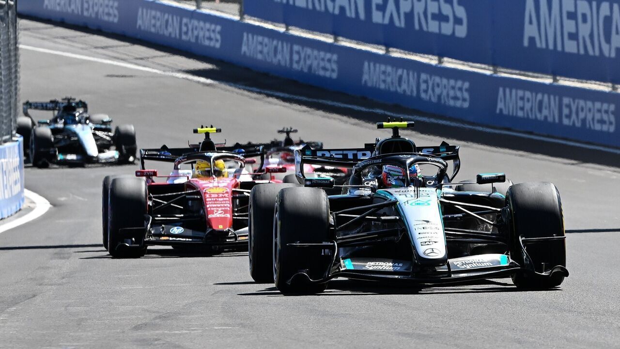 Mercedes' Kimi Antonelli R of Italy competes during the Formula 1 Spanish Grand Prix Race at Madring Circuit, Madrid, Spain, Sept. 13, 2026.
