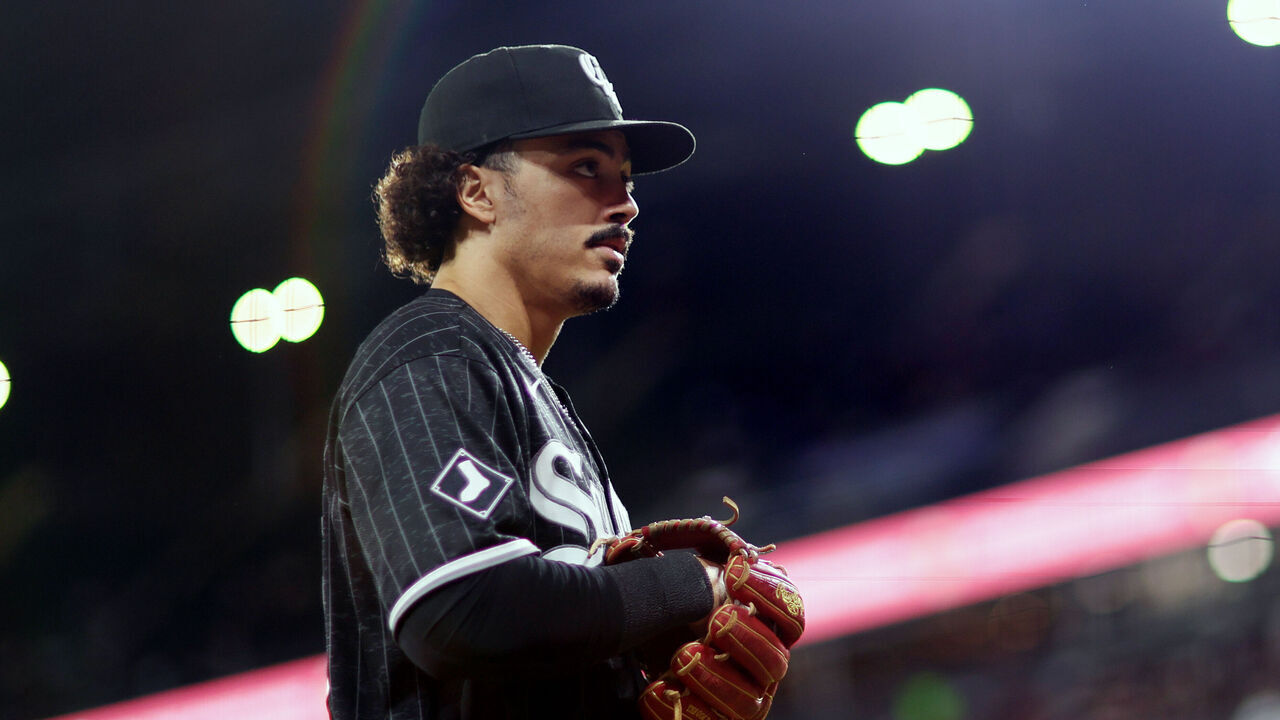 CHICAGO, IL - SEPTEMBER 18: Miguel Vargas #20 of the Chicago White Sox looks on during the game between the Detroit Tigers and the Chicago White Sox at Rate Field on Friday, September 18, 2026 in Chicago, Illinois.