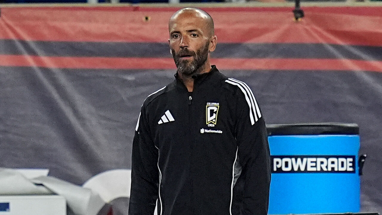 FOXBOROUGH, MASSACHUSETTS - AUGUST 10: Columbus Crew 2 Federico Higuain during a game between Columbus Crew 2 and New England Revolution II at Gillette Stadium on August 10, 2025, in Foxborough, Massachusetts.