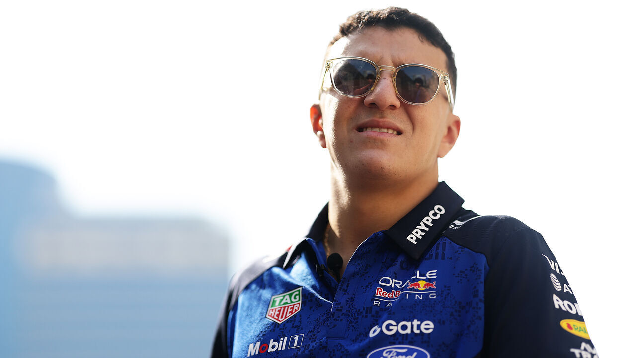 BAKU, AZERBAIJAN - SEPTEMBER 23: Isack Hadjar of France and Oracle Red Bull Racing looks on in the Paddock during previews ahead of the F1 Grand Prix of Azerbaijan at Baku City Circuit on September 23, 2026 in Baku, Azerbaijan.