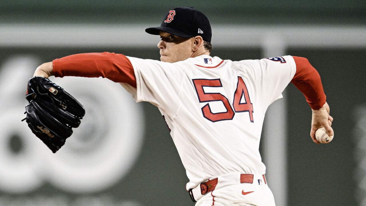 BOSTON, MASSACHUSETTS - SEPTEMBER 23: Starting pitcher Sonny Gray #54 of the Boston Red Sox throws a pitch in the first inning against the Cleveland Guardians at Fenway Park on September 23, 2026 in Boston, Massachusetts.