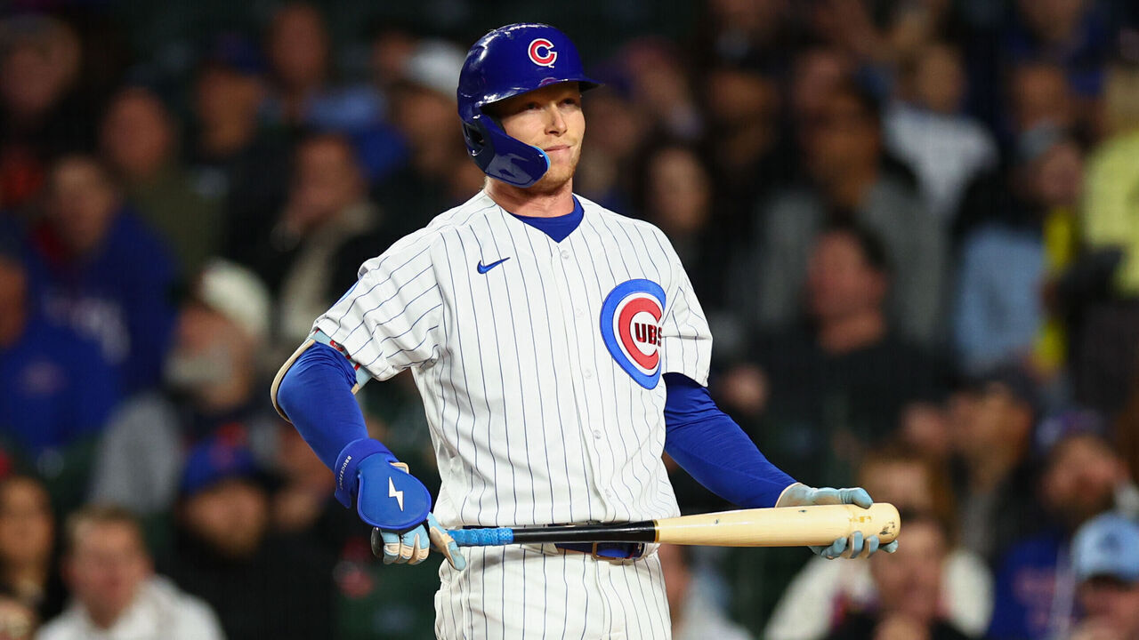 CHICAGO, IL - SEPTEMBER 23: Pete Crow-Armstrong #4 of the Chicago Cubs bats during the game between the Miami Marlins and the Chicago Cubs at Wrigley Field on Wednesday, September 23, 2026 in Chicago, Illinois.