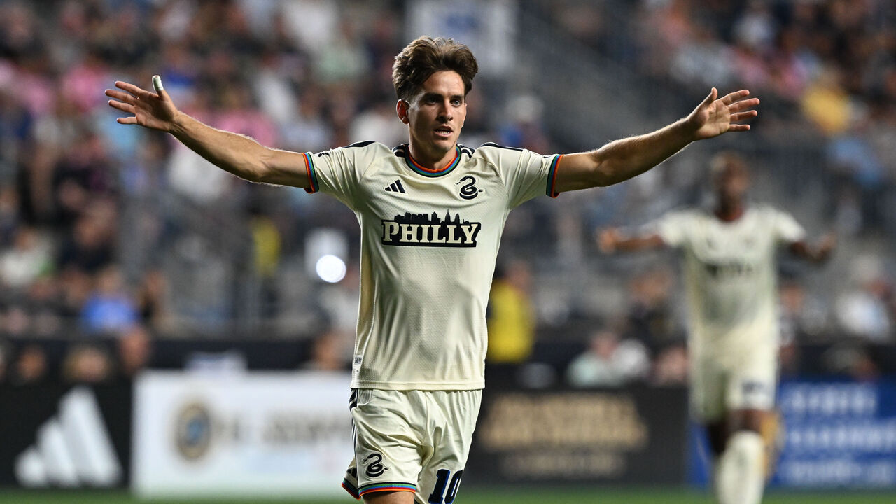 CHESTER, PA - AUGUST 19: Philadelphia Union offense Milan Iloski #10 reacts during the game between the Philadelphia Union and Inter Miami CF on August 19th, 2026 at Subaru Park in Chester, PA.
