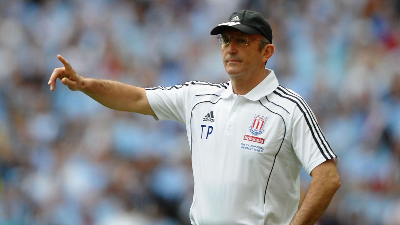 LONDON, ENGLAND - MAY 14: Manger Tony Pulis of Stoke City looks on during the The FA Cup sponsored by E.0N 2011 Final match between Manchester City and Stoke City at Wembley Stadium on May 14, 2011 in London, England.
