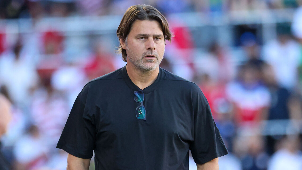 ORLANDO, FLORIDA - SEPTEMBER 26: US head coach Mauricio Pochettino during an international friendly game against Peru at Inter.co Stadium on September 26, 2026 in Orlando, Florida.