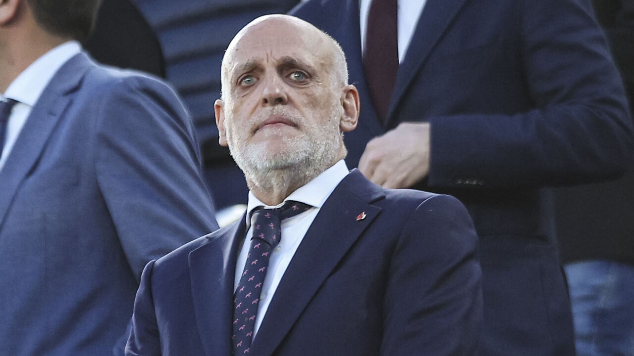 Javier Tebas, president of La Liga, during the La Liga EA Sports 2025/26 ''El Clasico'' match between FC Barcelona and Real Madrid at Spotify Camp Nou Stadium in May 2026 in Barcelona, Spain.