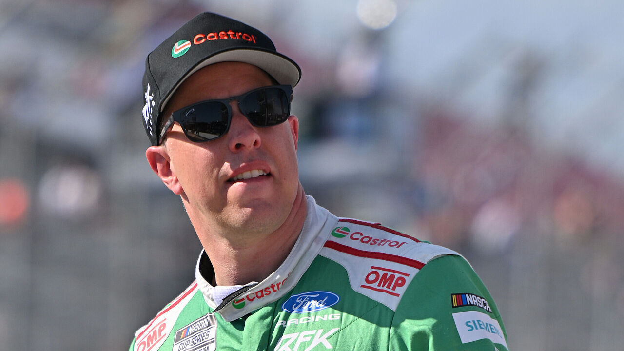 MADISON, ILLINOIS - SEPTEMBER 12: Brad Keselowski, driver of the #6 Castrol Ford, looks on during qualifying for the NASCAR Cup Series Enjoy Illinois 300 at WWT Raceway on September 12, 2026 in Madison, Illinois.