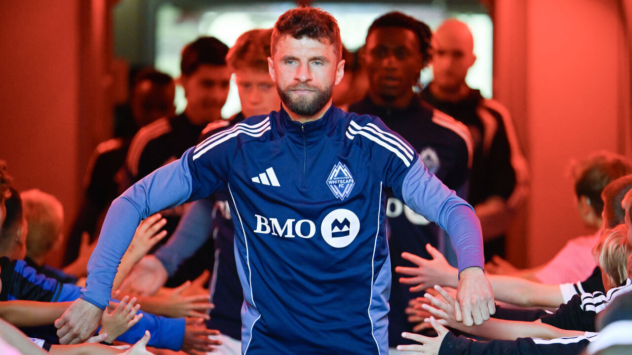 SANDY, UTAH - SEPTEMBER 19: Thomas Müller #13 of the Vancouver Whitecaps FC enters the field before the MLS match between Real Salt Lake and Vancouver Whitecaps FC at America First Field on September 19, 2026 in Sandy, Utah.