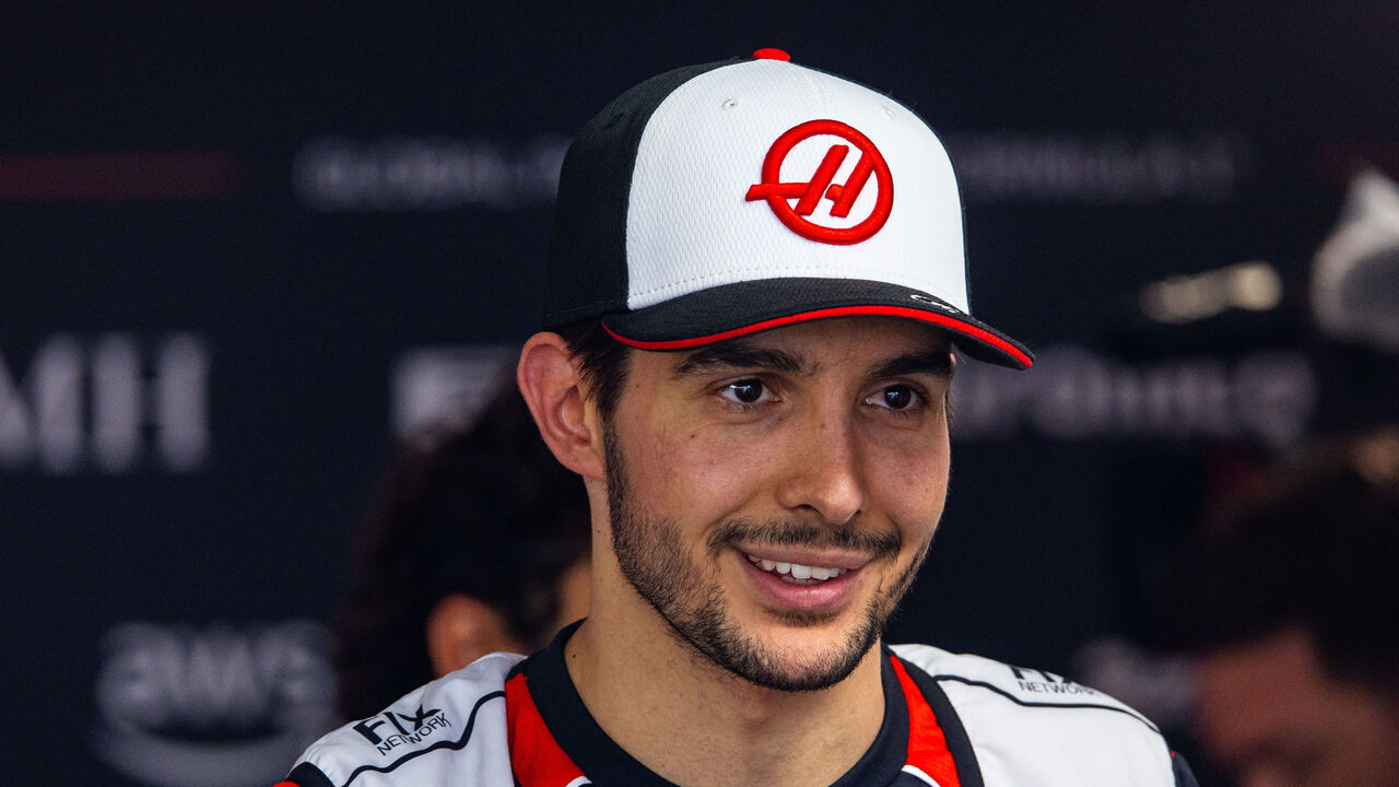 BAKU, AZERBAIJAN - SEPTEMBER 26: Esteban Ocon of France and Haas F1 Team answers questions in the TV media pen during the F1 Grand Prix of Azerbaijan at Baku City Circuit on September 26, 2026 in Baku, Azerbaijan.