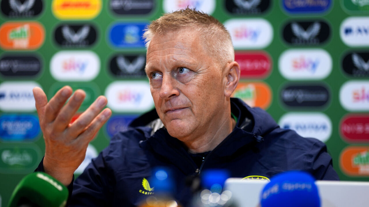 Republic of Ireland manager Heimir Hallgrimsson during a press conference at the FAI Training Centre, Abbotstown. Picture date: Wednesday September 30, 2026.