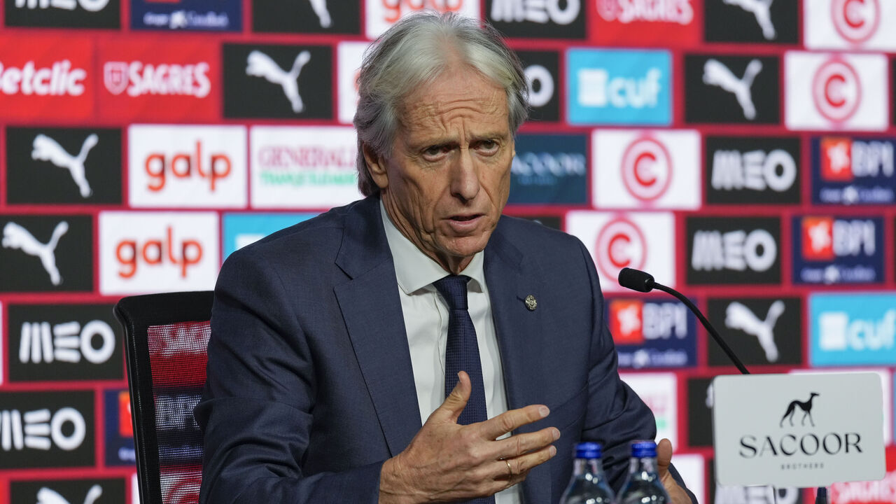 OEIRAS, PORTUGAL - SEPTEMBER 18 Portuguese National Soccer Team Coach Jorge Jesus announces the roster selected for the Nations League matches against Denmark, Norway, and Wales at FPF Football City on September 18, 2026 in Oeiras, Portugal. Jorge Jesus, who had been a free agent since leaving Al Nassr in May, after winning the Saudi Arabian league title for the second time—repeating the feat achieved in 2023–24 by Al Hilal—with a roster featuring Portuguese internationals Cristiano Ronaldo and João Félix, succeeds Spain’s Roberto Martínez, who stepped down immediately after the 1-0 loss to Spain, which eliminated the Portuguese national team from the 2026 World Cup in the round of 16.