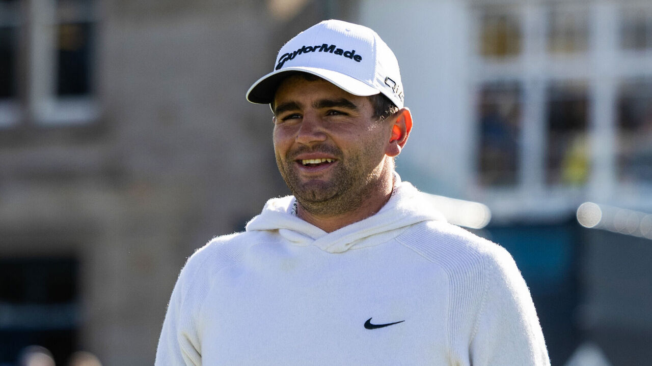 ST. ANDREWS, SCOTLAND - OCTOBER 03: Casey Jarvis of South Africa during Day Three of the Alfred Dunhill Links Championship at the Old Course, on October 03, 2026, in St. Andrews, Scotland.